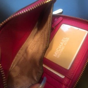 Magenta pink Michael Kors wallet